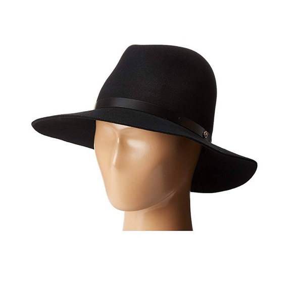 rag & bone floppy brim fedora in black and brown. - Picture 3 of 3
